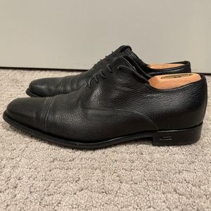 Gucci mens black leather dress shoes size 9.5